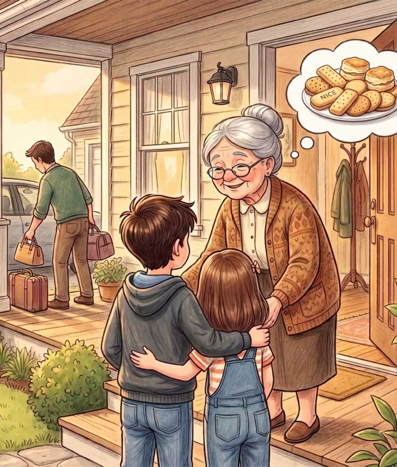 Bazil-&-Ginger-Visiting-Grandma